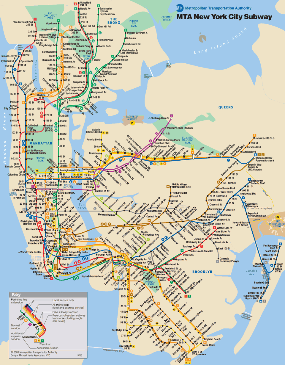 Plan de MÃ©tro de New York