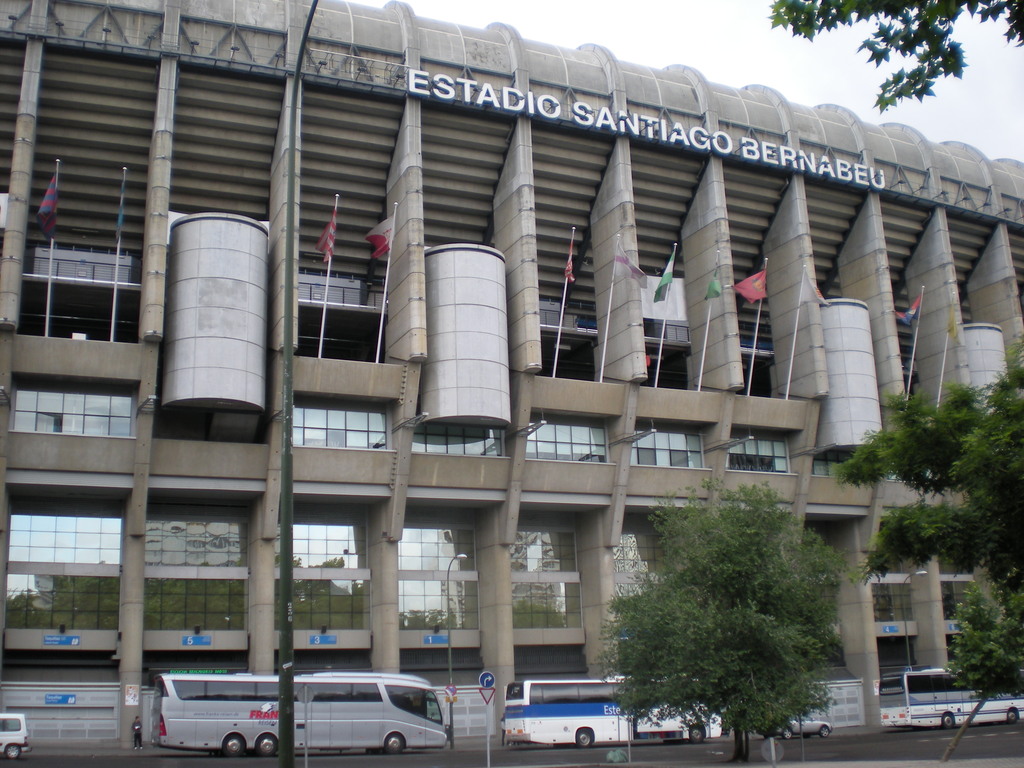Le stade Santiago Bernabéu à Madrid