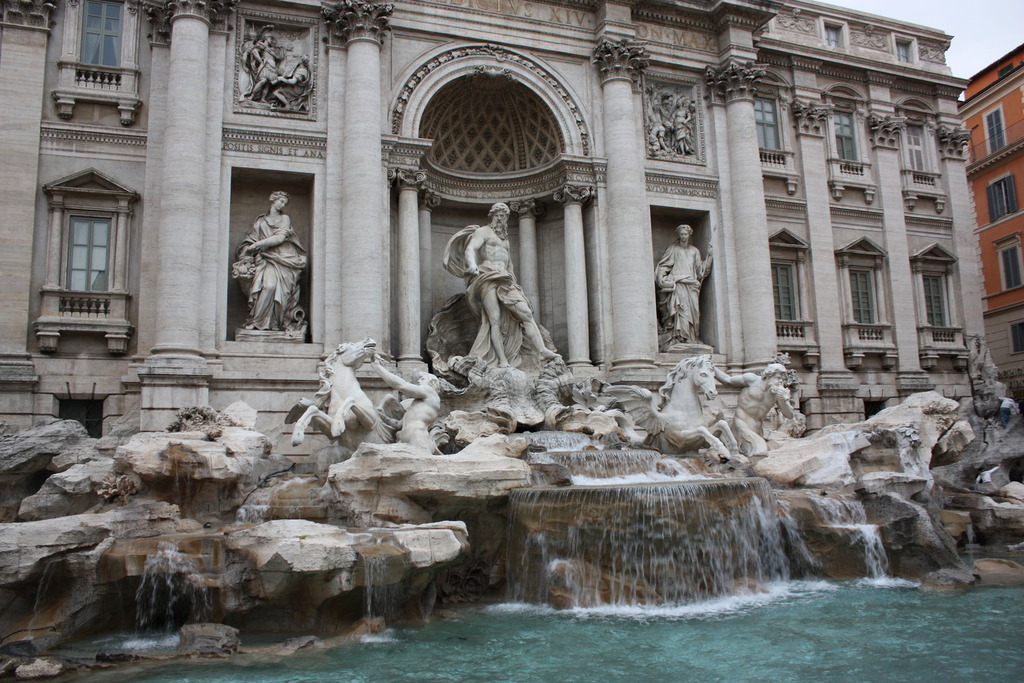 La Fontaine de Trévi à Rome