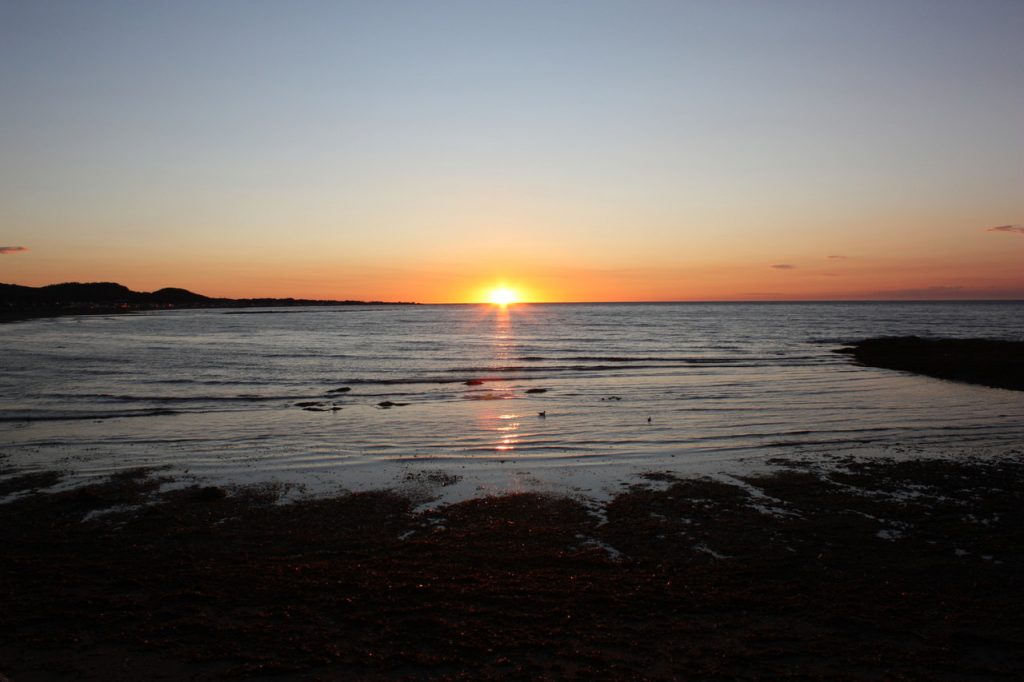 Couché de Soleil à Sainte-Anne-des-Monts au Canada