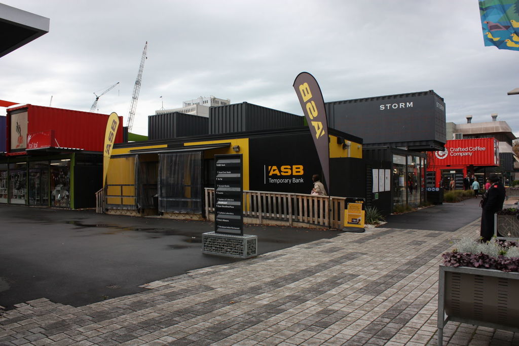 Centre Commercial Re:Start Mall à Christchurch en Nouvelle-Zélande