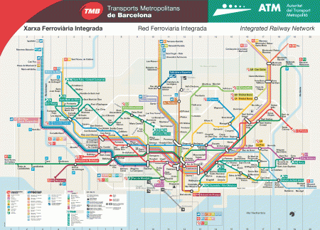 Plan de Métro de Barcelone