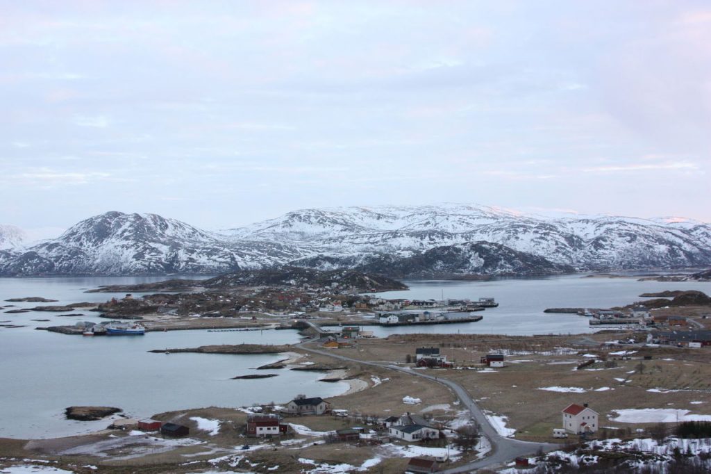 Sommaroy près de Tromso en Norvège