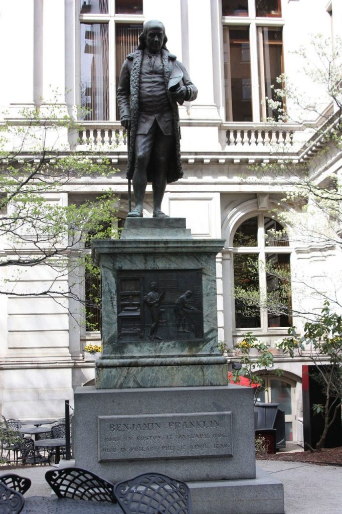 Statue de Benjamin Franklin à Boston