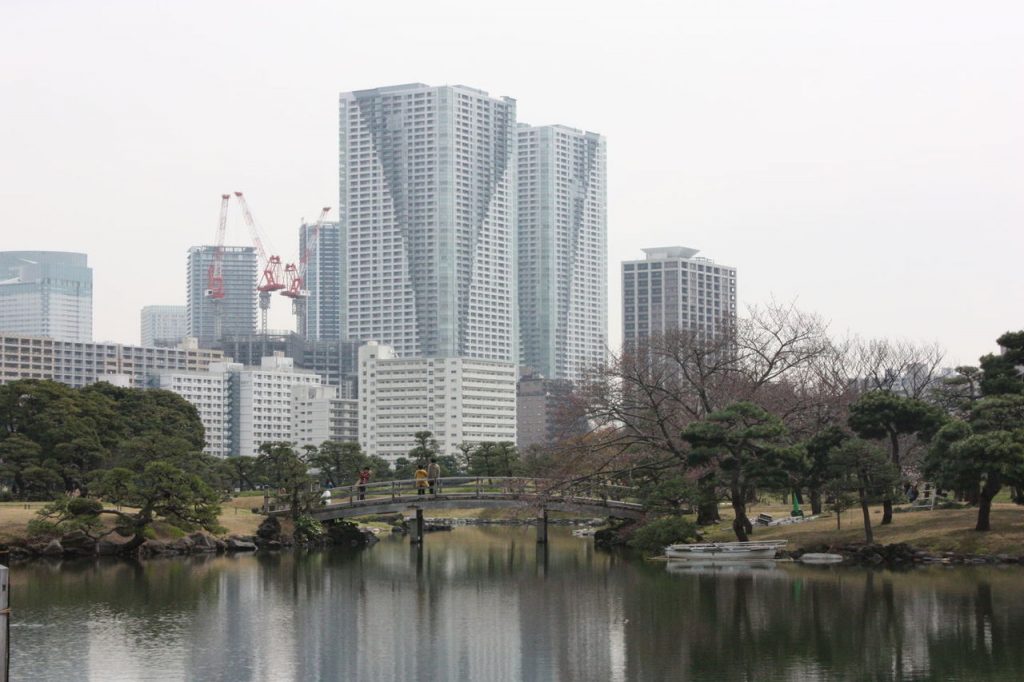 le parc de Hama-rikyù Onshi Teien