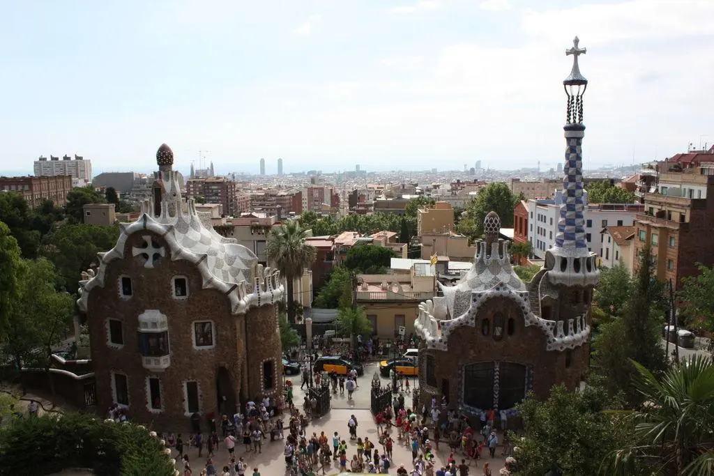 Détail du Parc Güell à Barcelone