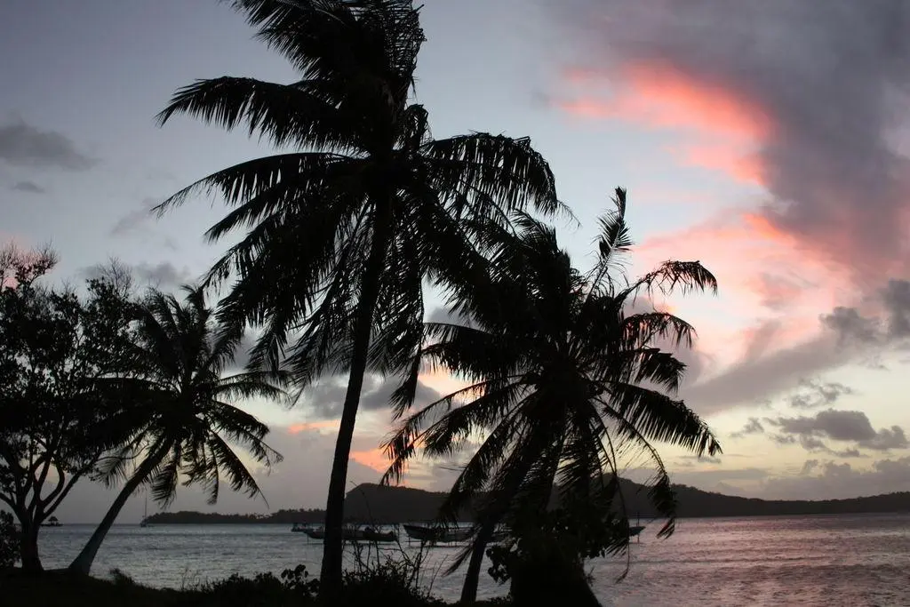 Coucher de soleil à Bora Bora