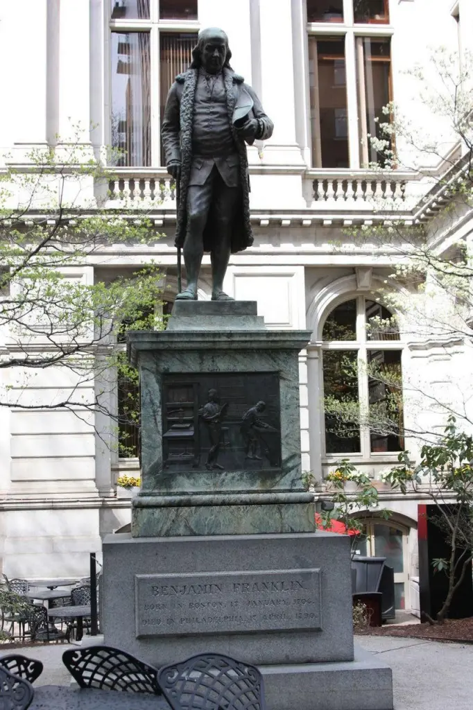 Statue de Benjamin Franklin à Boston
