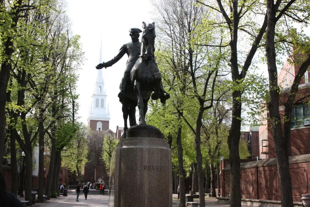 Statue de Paul Revere à Boston