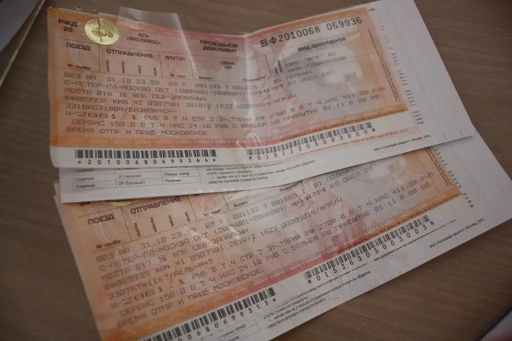 Billets de train entre Saint-Pétersbourg et Moscou