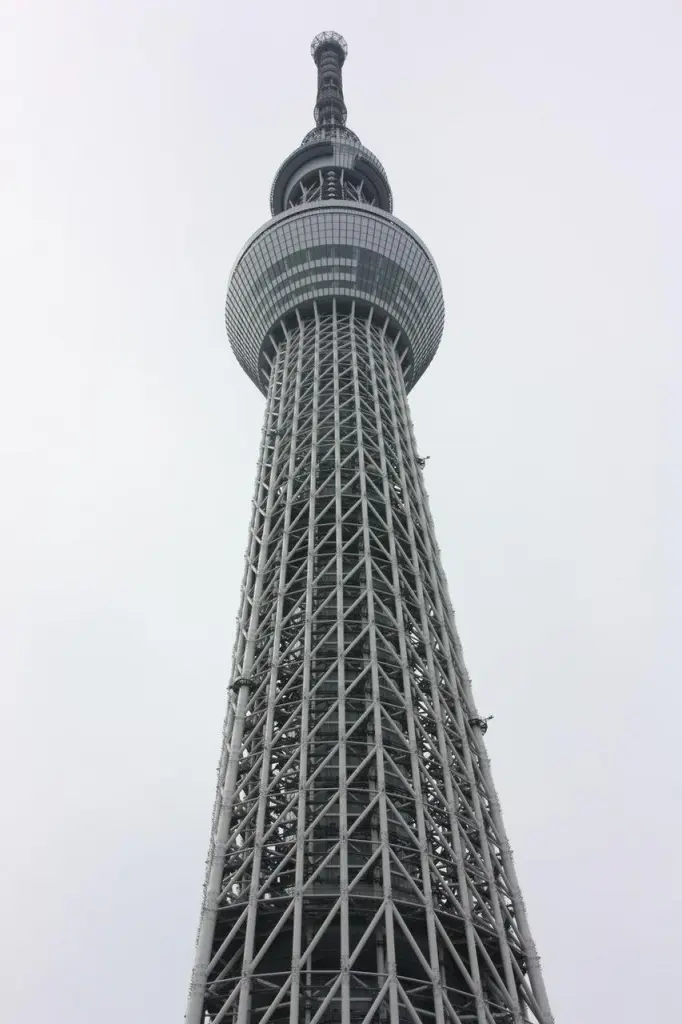 Tokyo Skytree vue depuis le sol