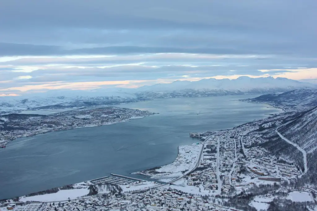 Cabines du téléphérique Fjellheisen à Tromsø