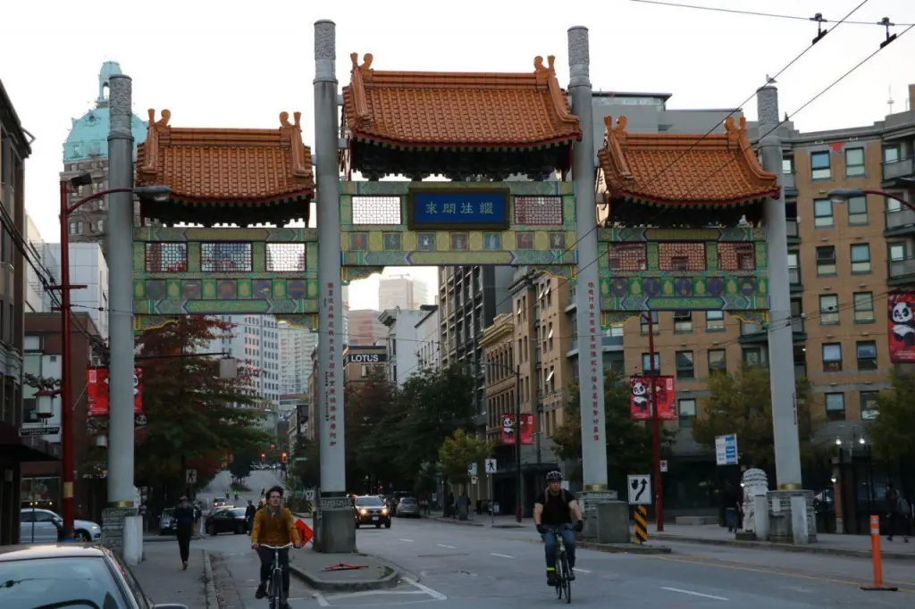 Millennium Gate dans Chinatown à Vancouver
