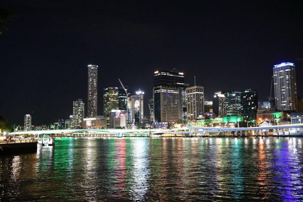Skyline de Brisbane depuis South Bank