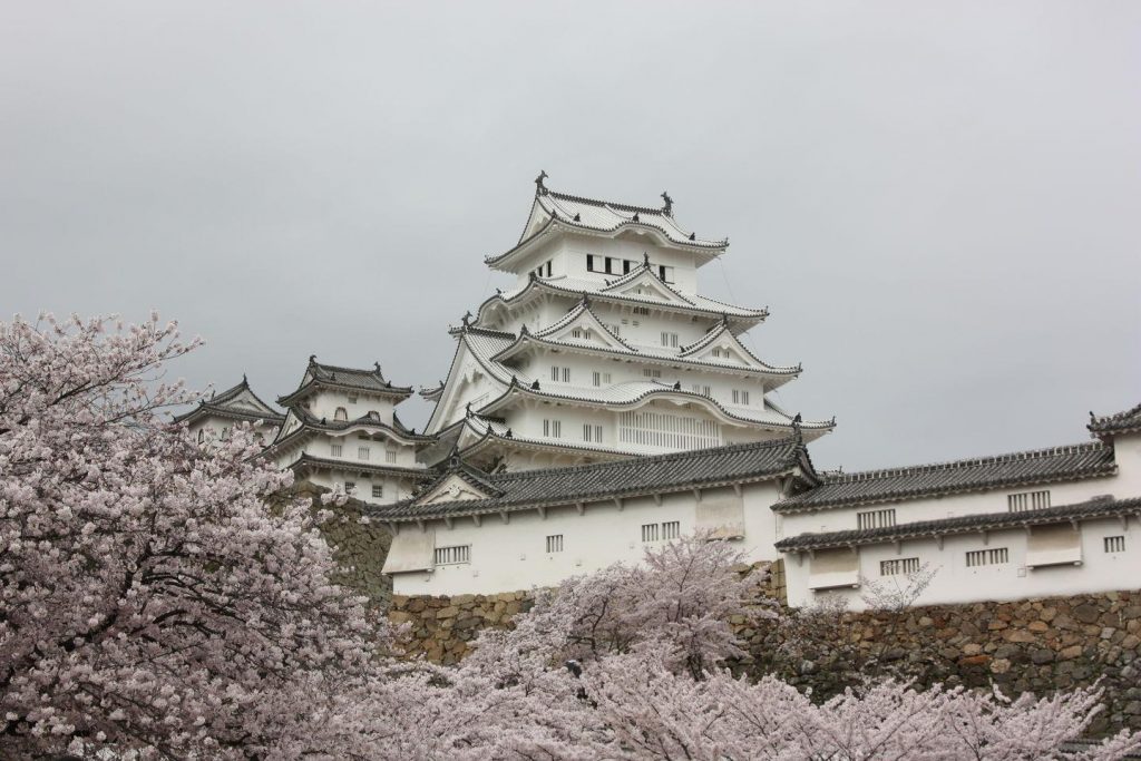 Château de Himeji au printemps