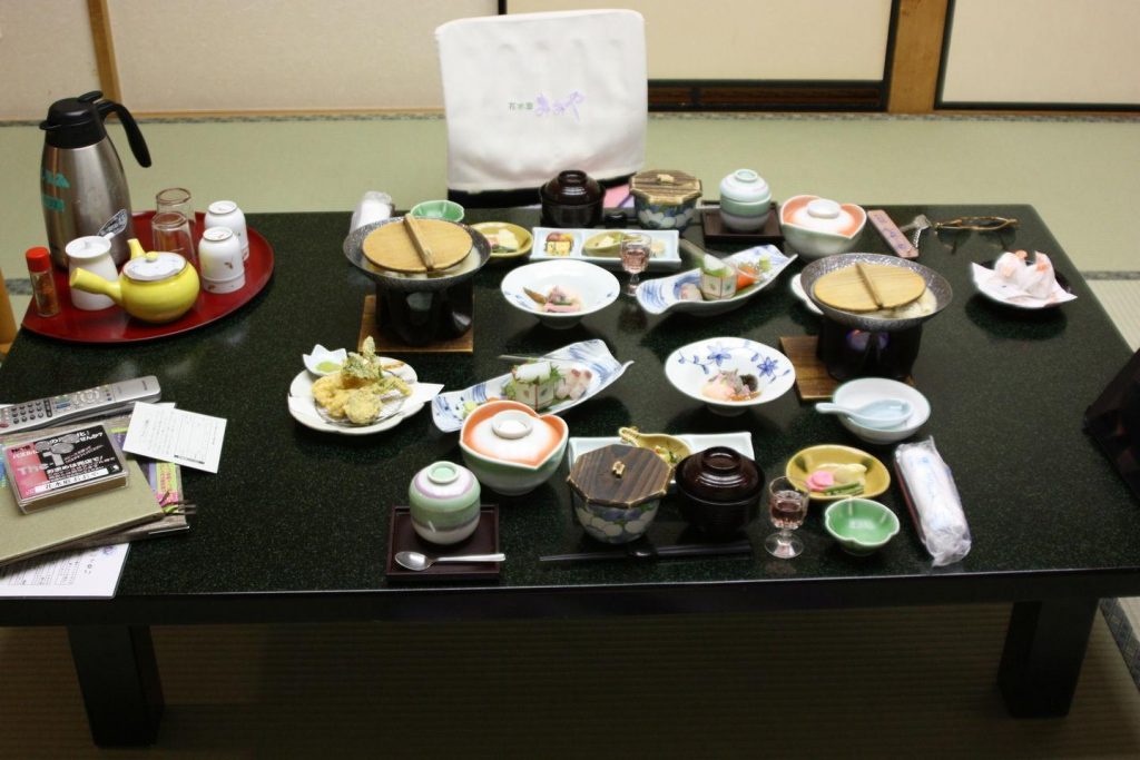 Repas et expérience en ryokan à Kawaguchiko