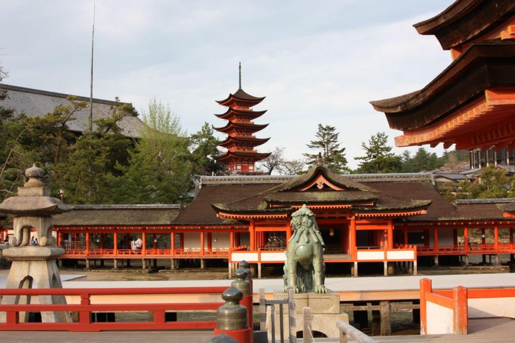 Temple sur l'île de Miyajima