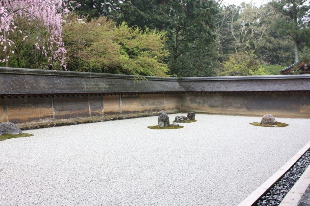 Jardin zen de Ryōan-ji à Kyoto