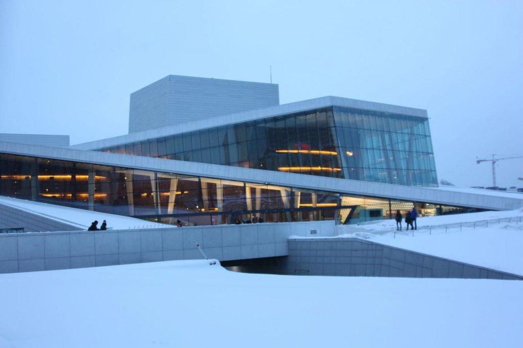 Opéra d'Oslo vu de l'extérieur