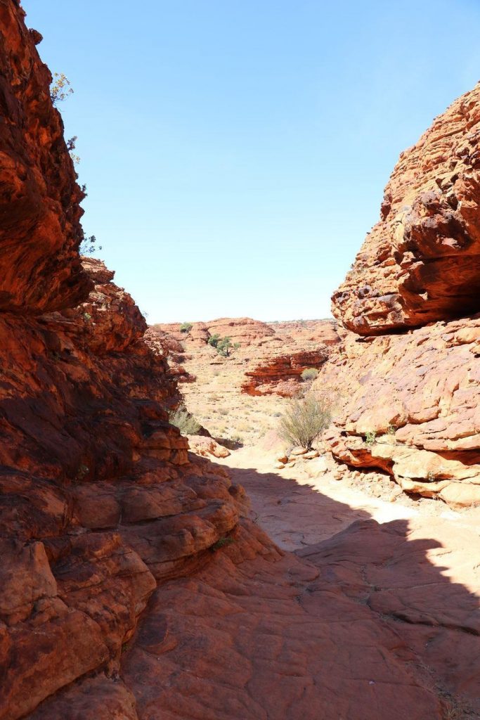 Début de la Kings Canyon Rim Walk dans l'Outback australien