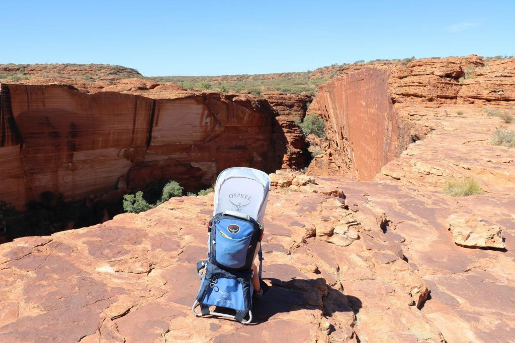 Vue plongeante sur Kings Canyon depuis le rebord du canyon