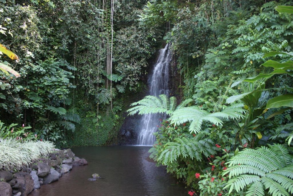 Les Trois Cascades à Tahiti