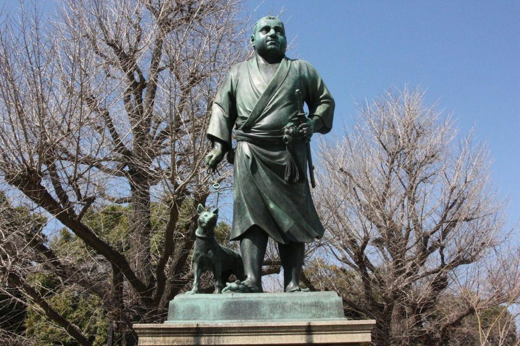 Statue du dernier samouraï dans le parc de Ueno