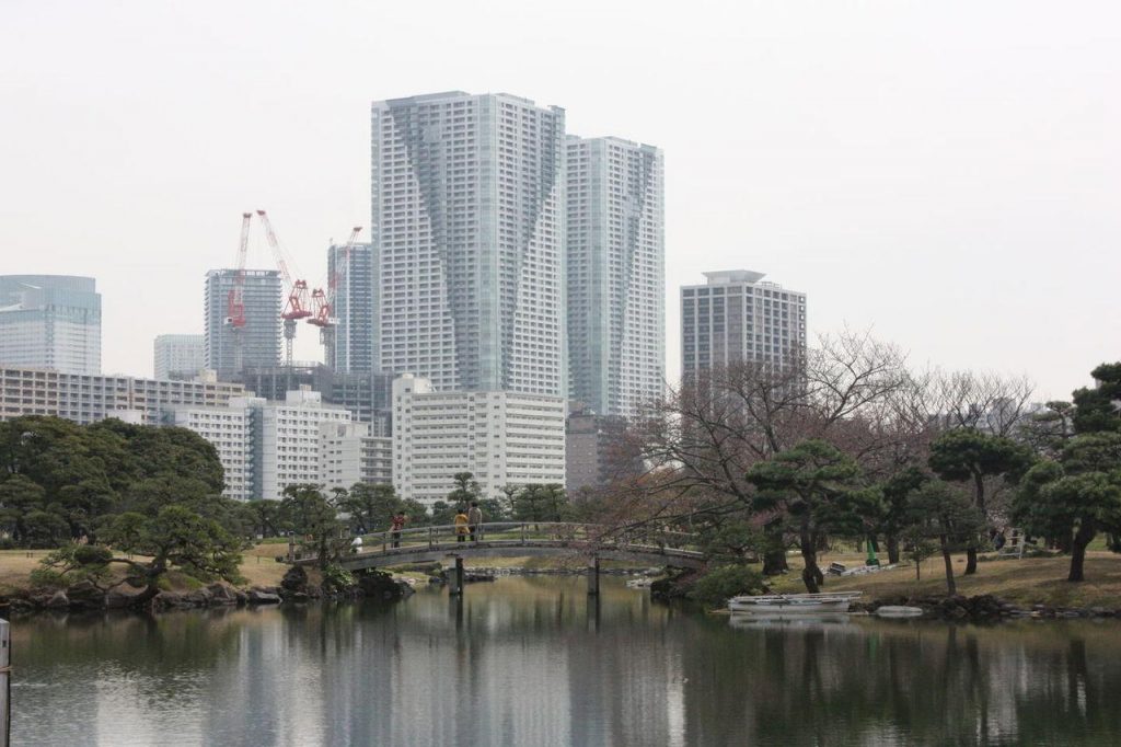 Jardin de Hama-rikyu à Tokyo