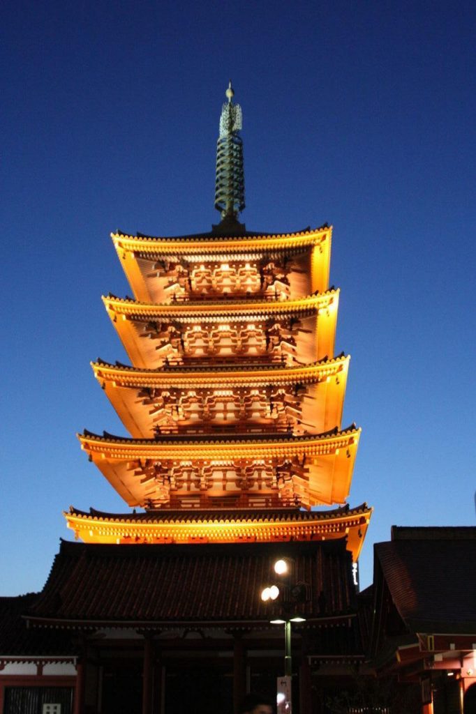 Temple Senso-ji à Asakusa vu de face