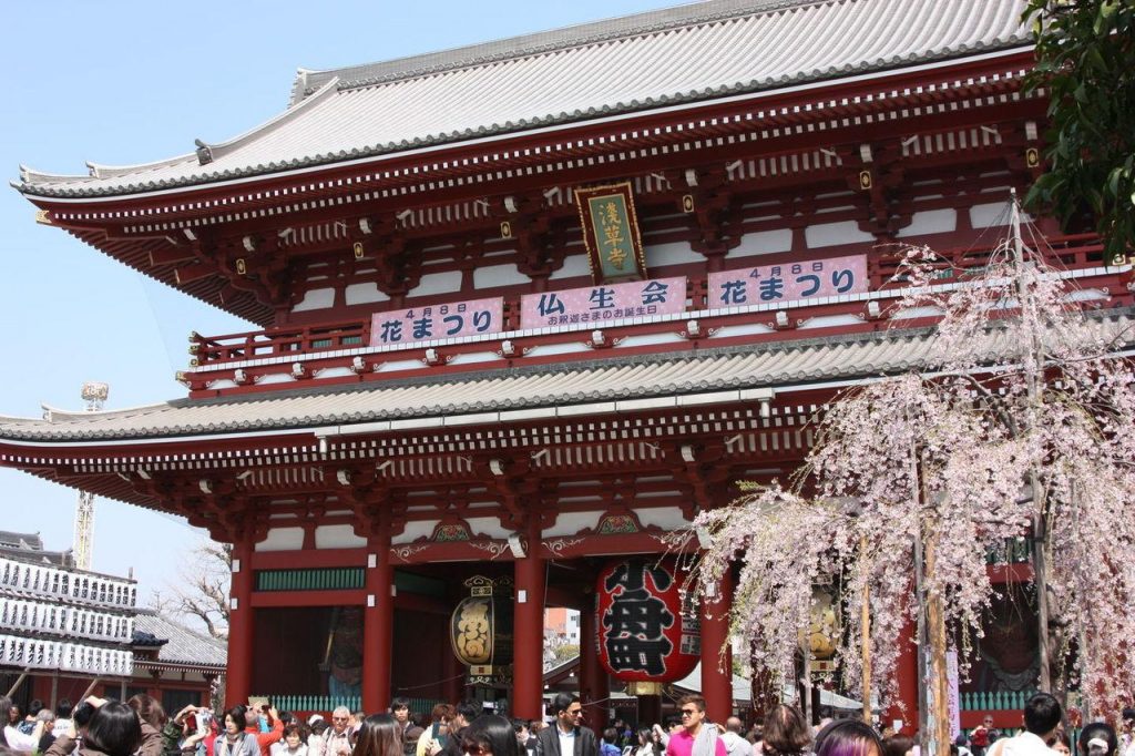 Détail du temple Senso-ji à Tokyo