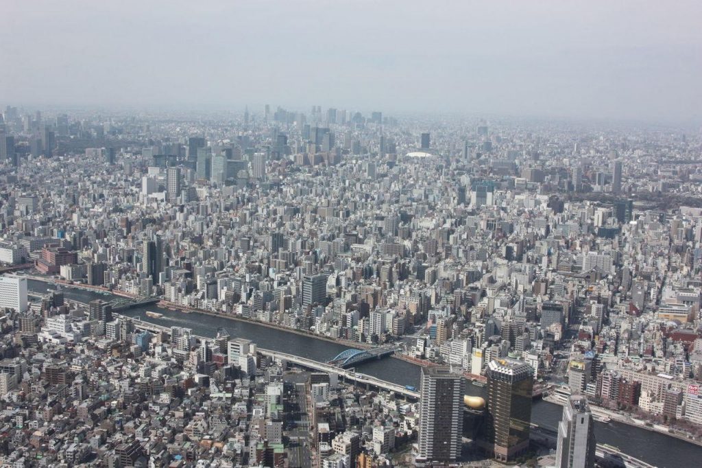 Vue depuis la Tokyo Skytree