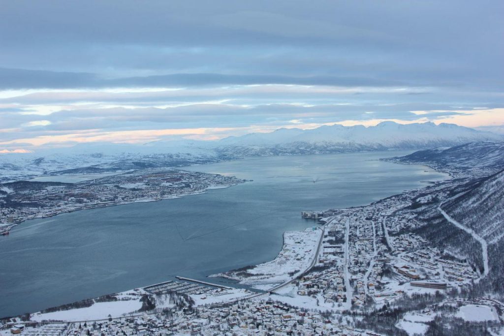 Cabines du téléphérique Fjellheisen à Tromsø