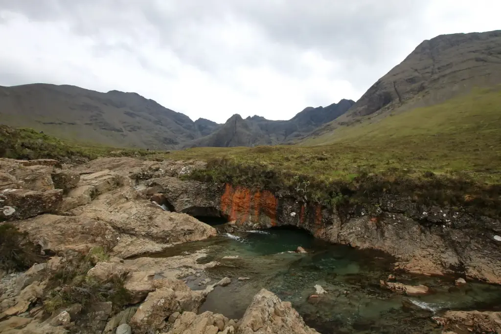 Bassins naturels des Fairy Pools sur l'île de Skye