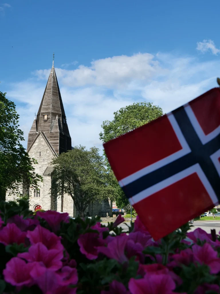 Église de Voss au début de notre road trip en Norvège