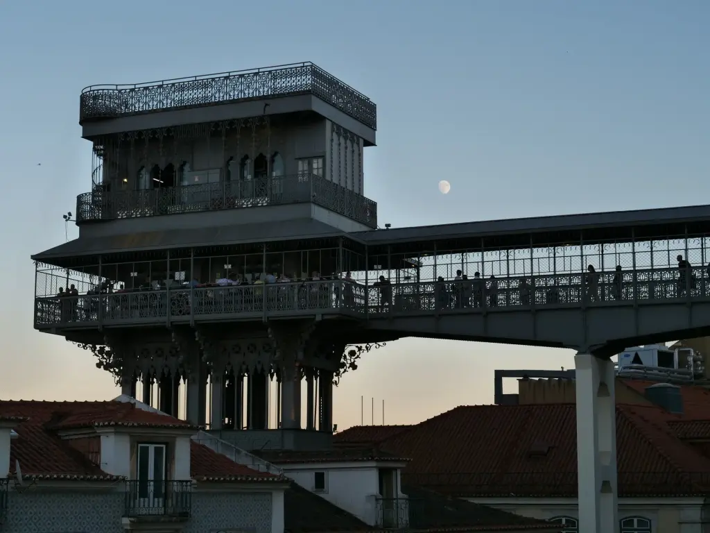 Ascenseur de Santa Justa dans le centre de Lisbonne