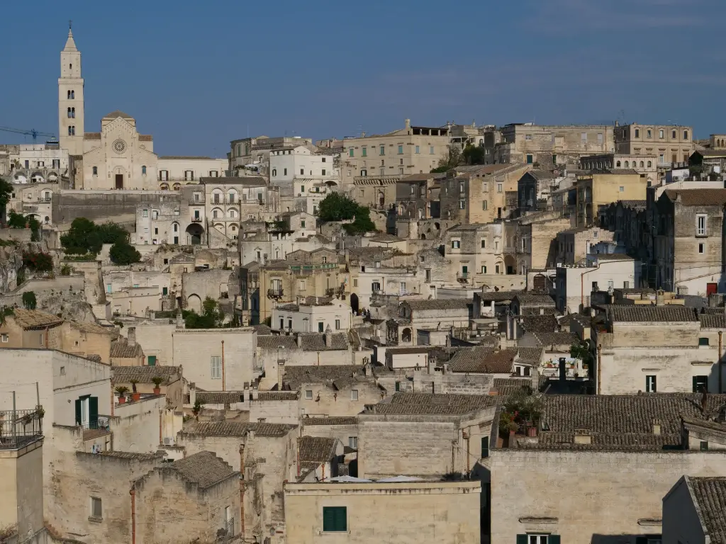 Vue panoramique sur les Sassi de Matera