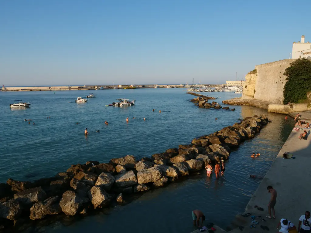 Port et fortifications d'Otranto dans les Pouilles