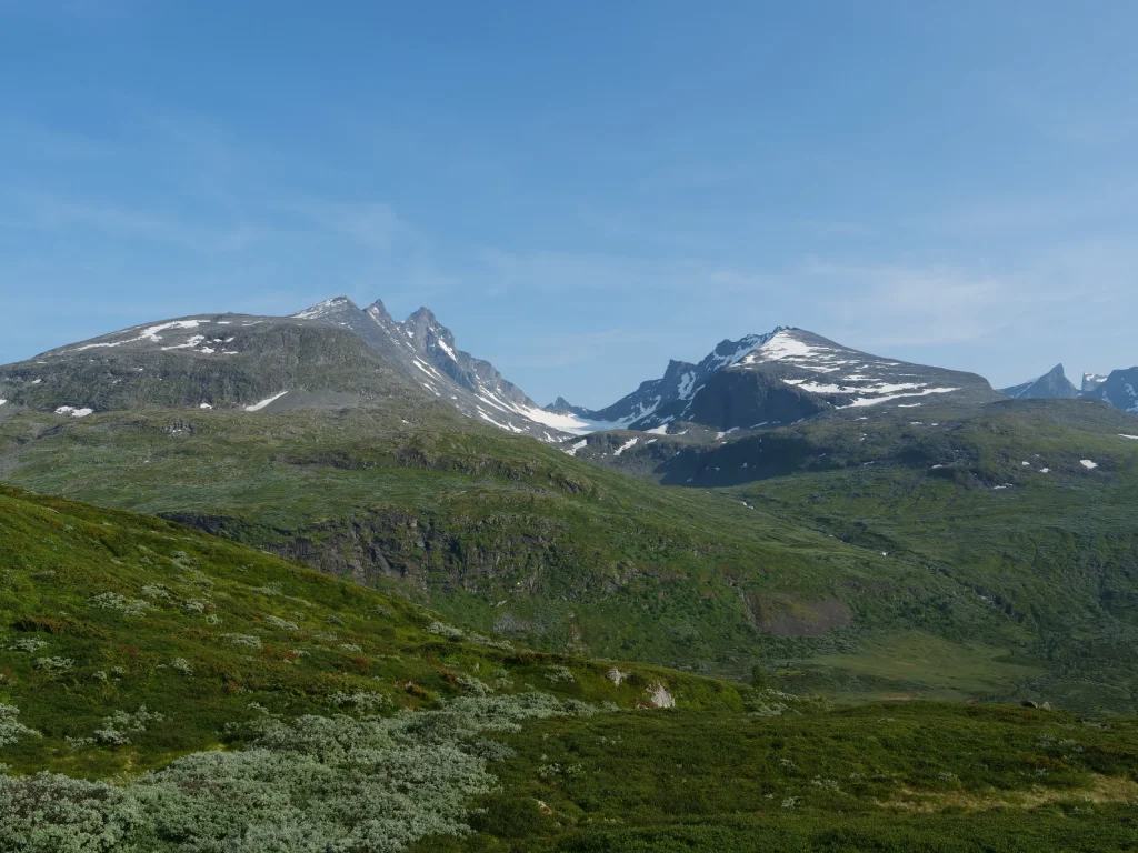 Paysage sur la route entre Lærdal et Lom