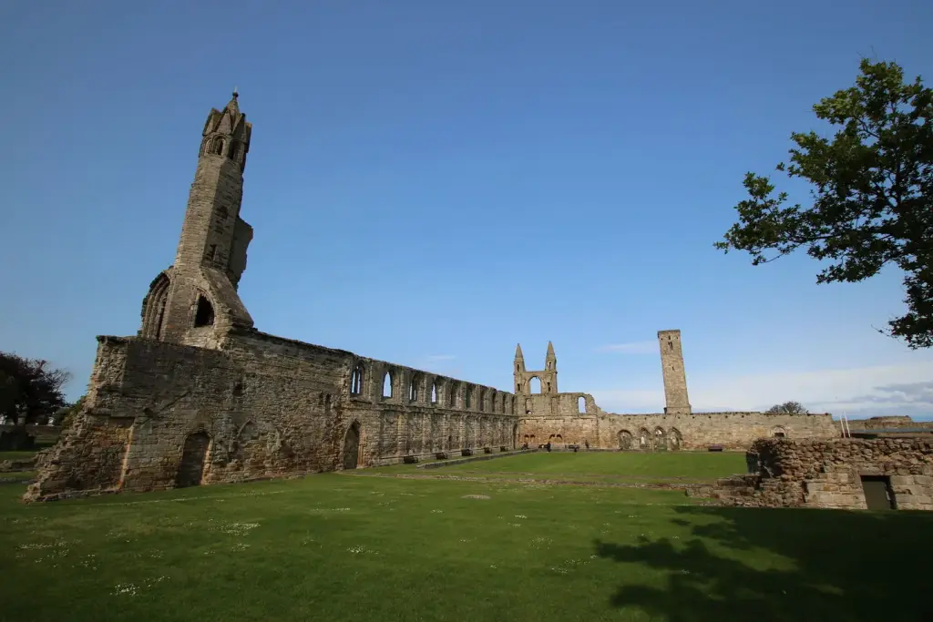 Ruines de la cathédrale de Saint Andrews en Écosse