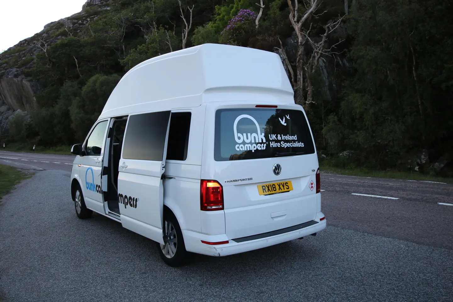 Van utilisé pendant notre road trip dans les Highlands