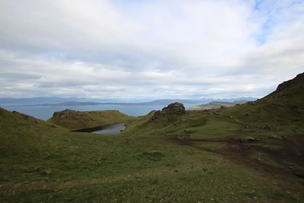 Vue sur l'île de Skye depuis le sentier d'Old Man of Storr