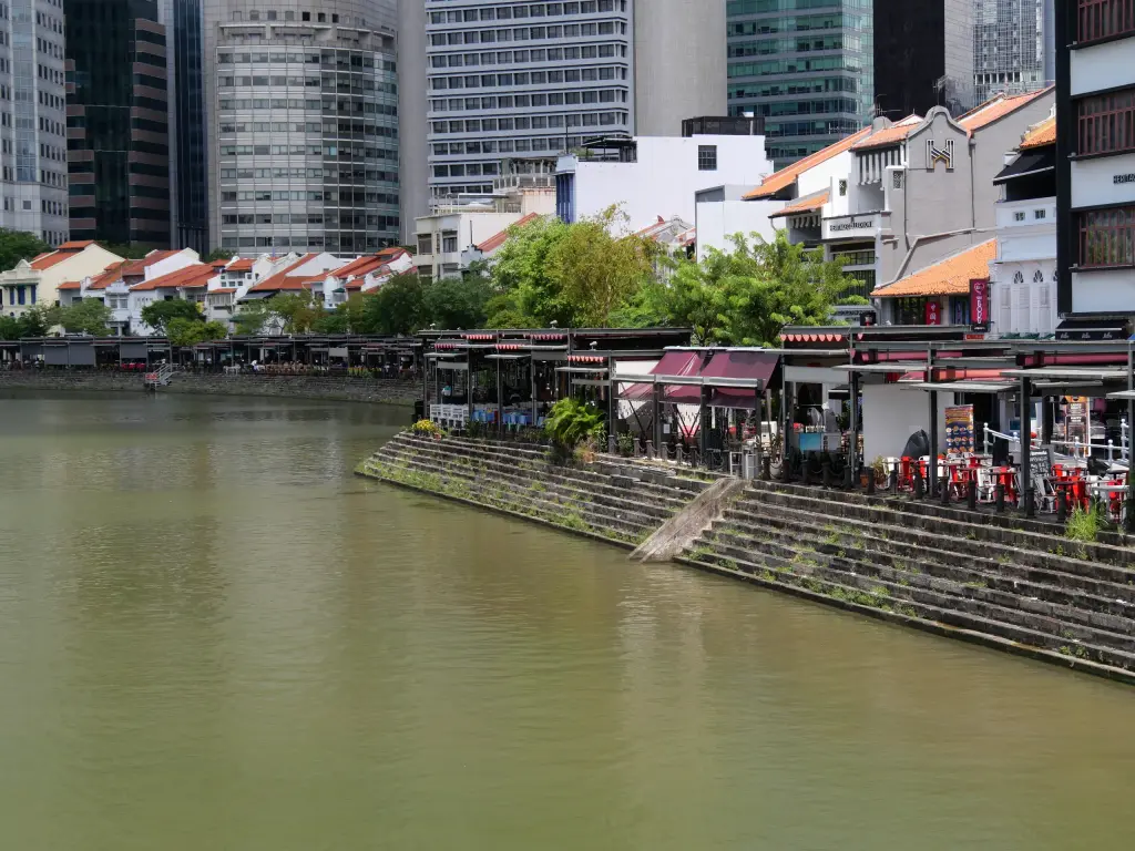 Restaurants de Boat Quay le long de Singapore River