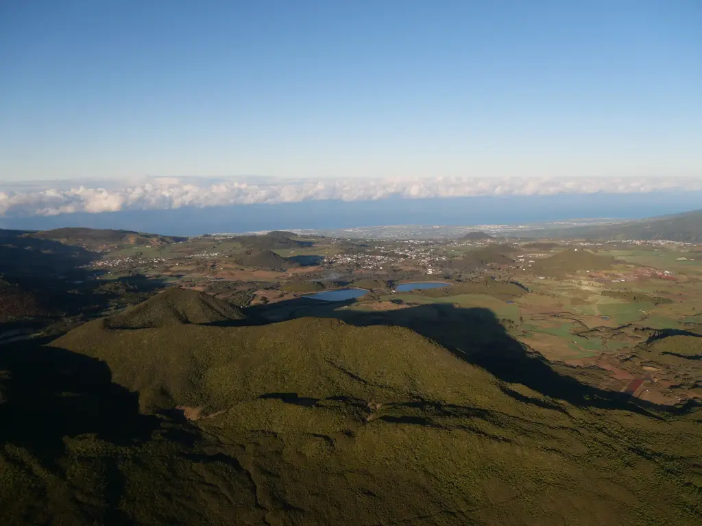Les Hauts de La Réunion observés pendant le survol en hélicoptère