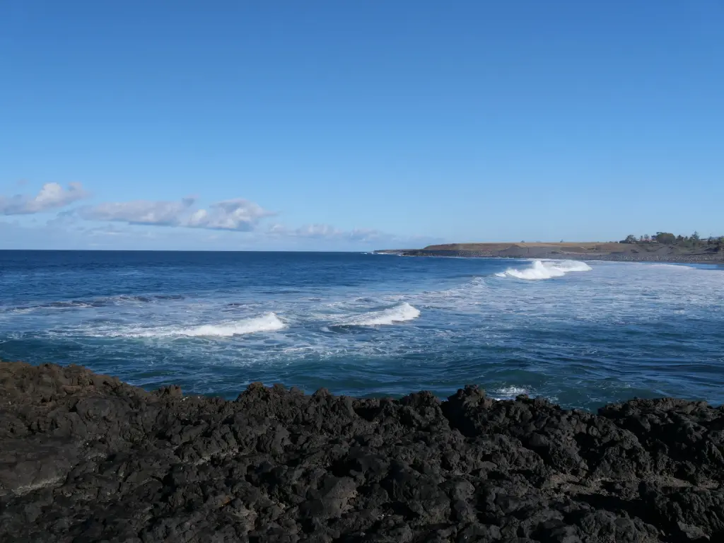 Littoral de La Réunion observé depuis l'hélicoptère